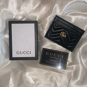 Black Gucci Monogram Wallet